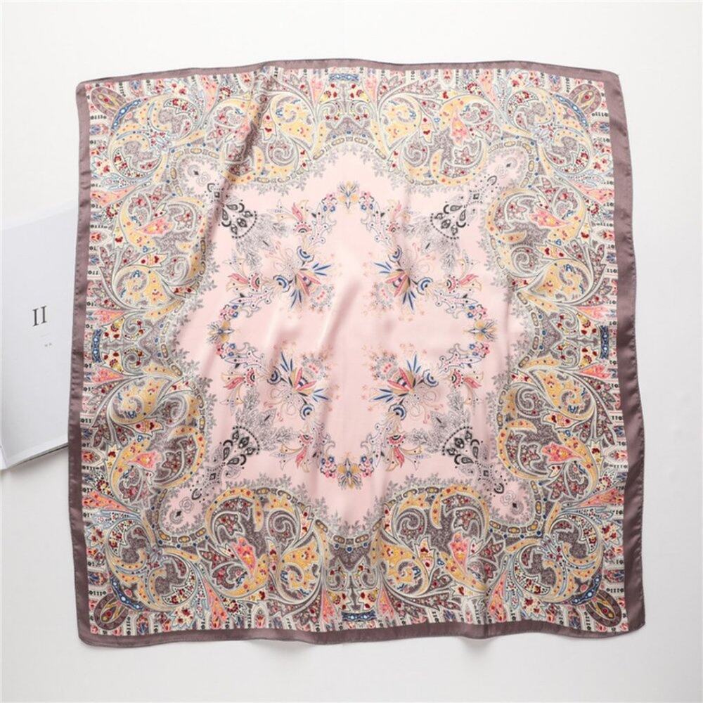 2/$30 NEW Floral Pink Flower Printed Silky Fashion Scarf